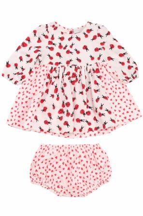 Dress with a pattern including a ladybug and heart motif, zdjęcie 1 Dress with a pattern including a ladybug and heart motif od Stella McCartney Kids